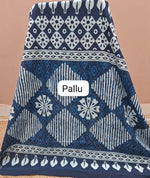 White Pure Mulmul Cotton Saree Pallu