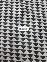 Black Plain Mulmul Cotton Saree blouse