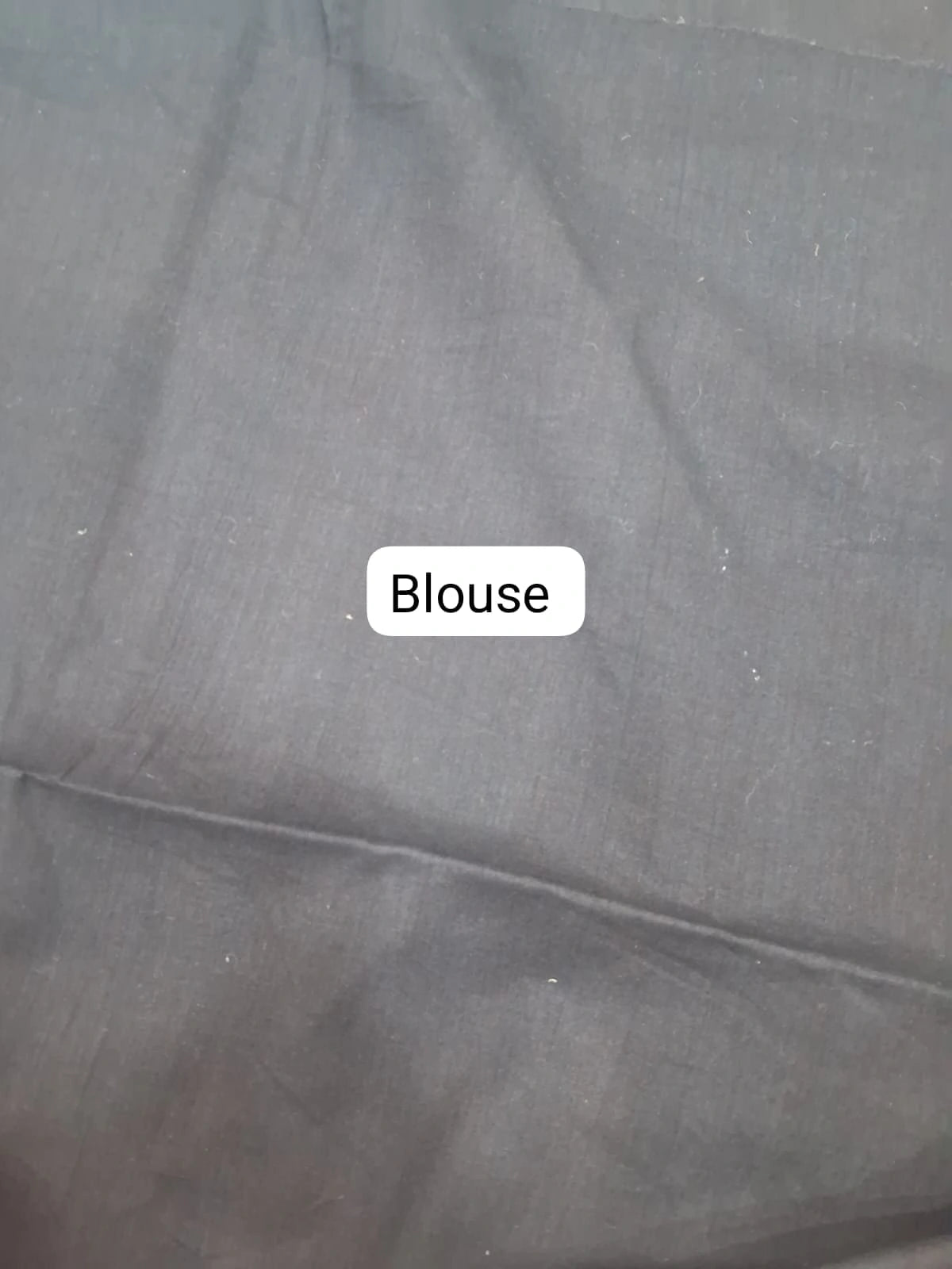 Caribbean blue Pure Mulmul Cotton Saree blouse