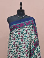 Light Pista Green Mulmul Cotton Saree 1