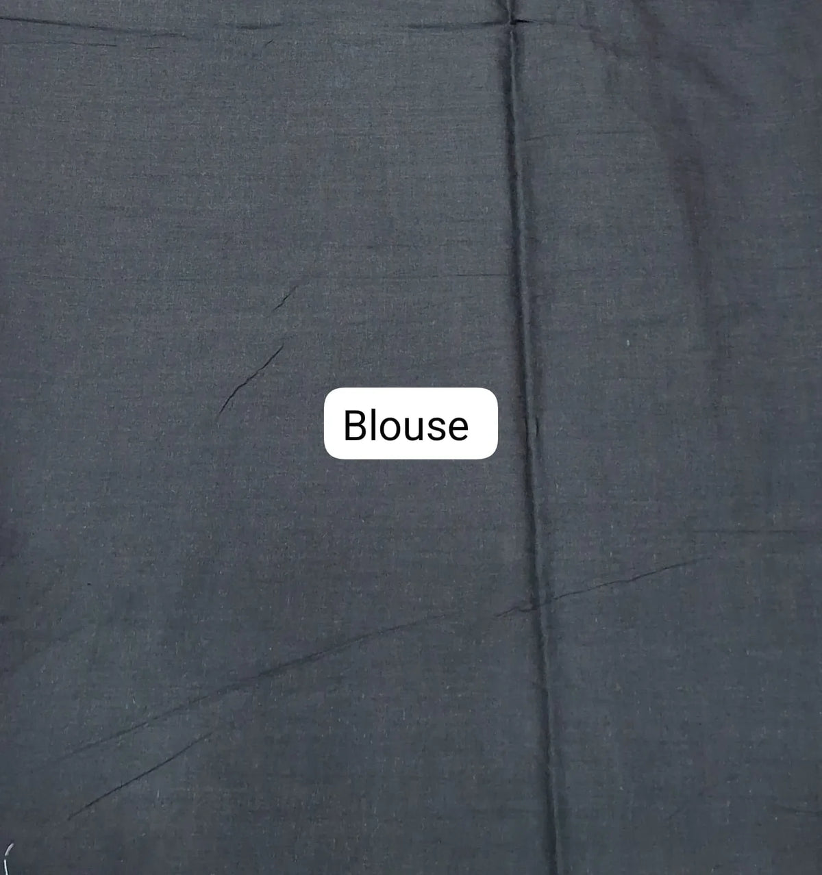 Black Mulmul Cotton Saree blouse