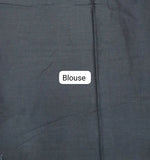 Black Mulmul Cotton Saree blouse