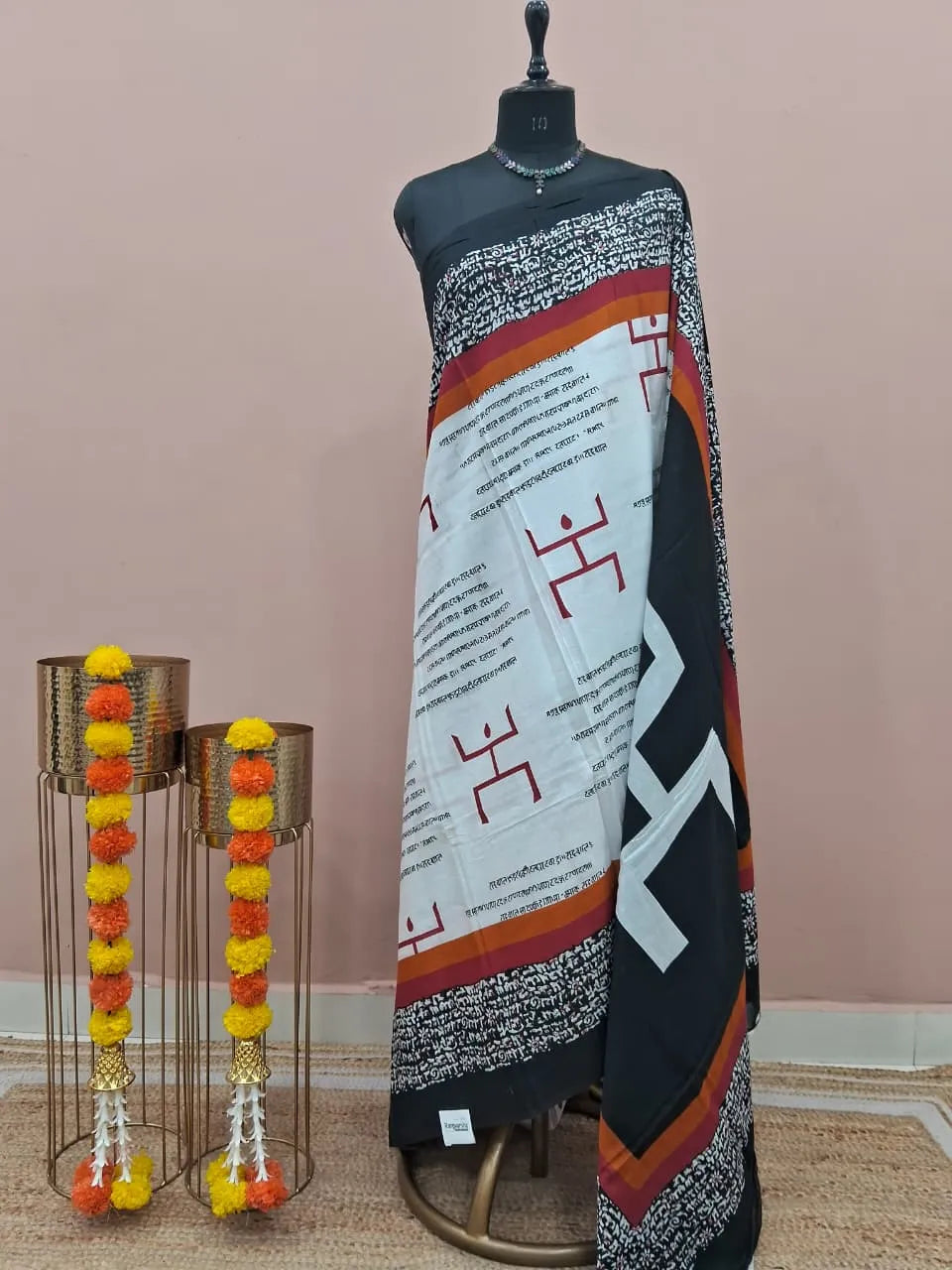 White Pure Mulmul Cotton Saree 