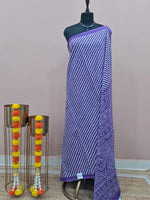 Purple Mulmul Cotton Saree 