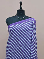 Purple Mulmul Cotton Saree 1