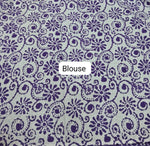 Purple Mulmul Cotton Saree blouse