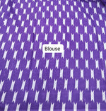 Light Purple Mulmul Cotton Saree blouse