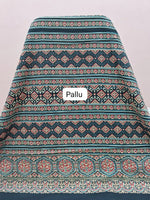 Black Mul Cotton Saree pallu
