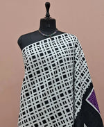 White Pure Mul Cotton Saree 1