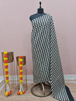 Black Pure Mulmul Cotton Saree 