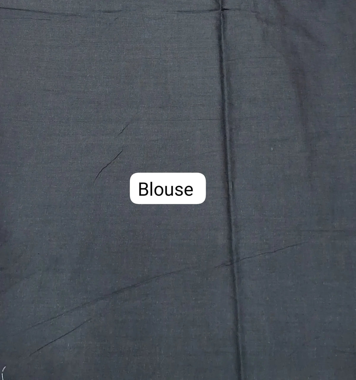 Black Pure Mulmul Cotton Saree blouse