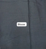 Black Pure Mulmul Cotton Saree blouse