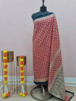 Tomato Red Mul Cotton Saree 
