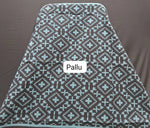 Black mulmul cotton saree Pallu