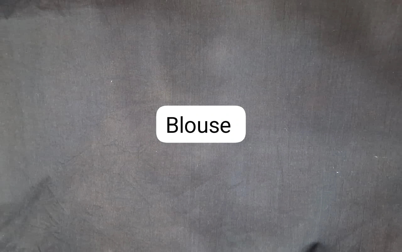 Black mulmul cotton saree Blouse