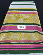 Pure white plain mulmul cotton saree Pallu