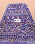 Purple Mulmul Cotton Saree Pallu