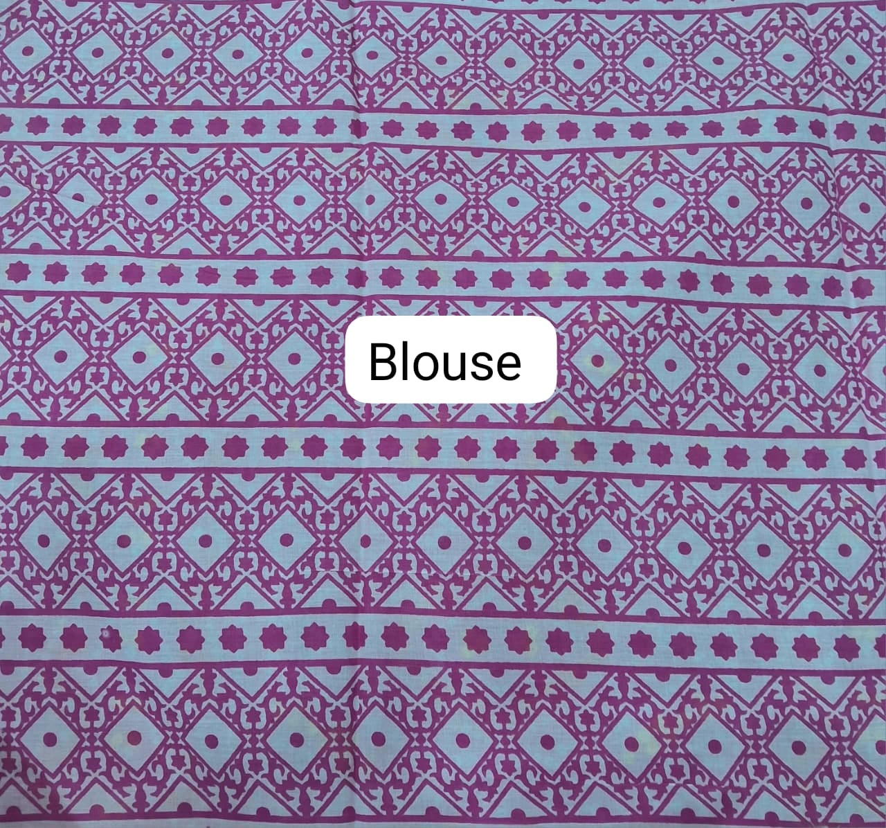 Baby Pink Mulmul Cotton Saree Blouse
