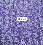Lavender Pure Mulmul Cotton Saree Blouse