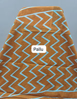 Mustard Orange Mulmul Cotton Saree Pallu