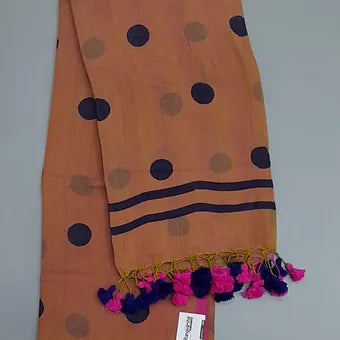 Dual ( pink )  mulmul cotton saree