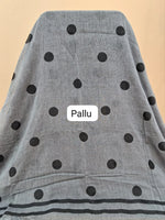 Elephant Grey Mulmul Cotton Saree 2