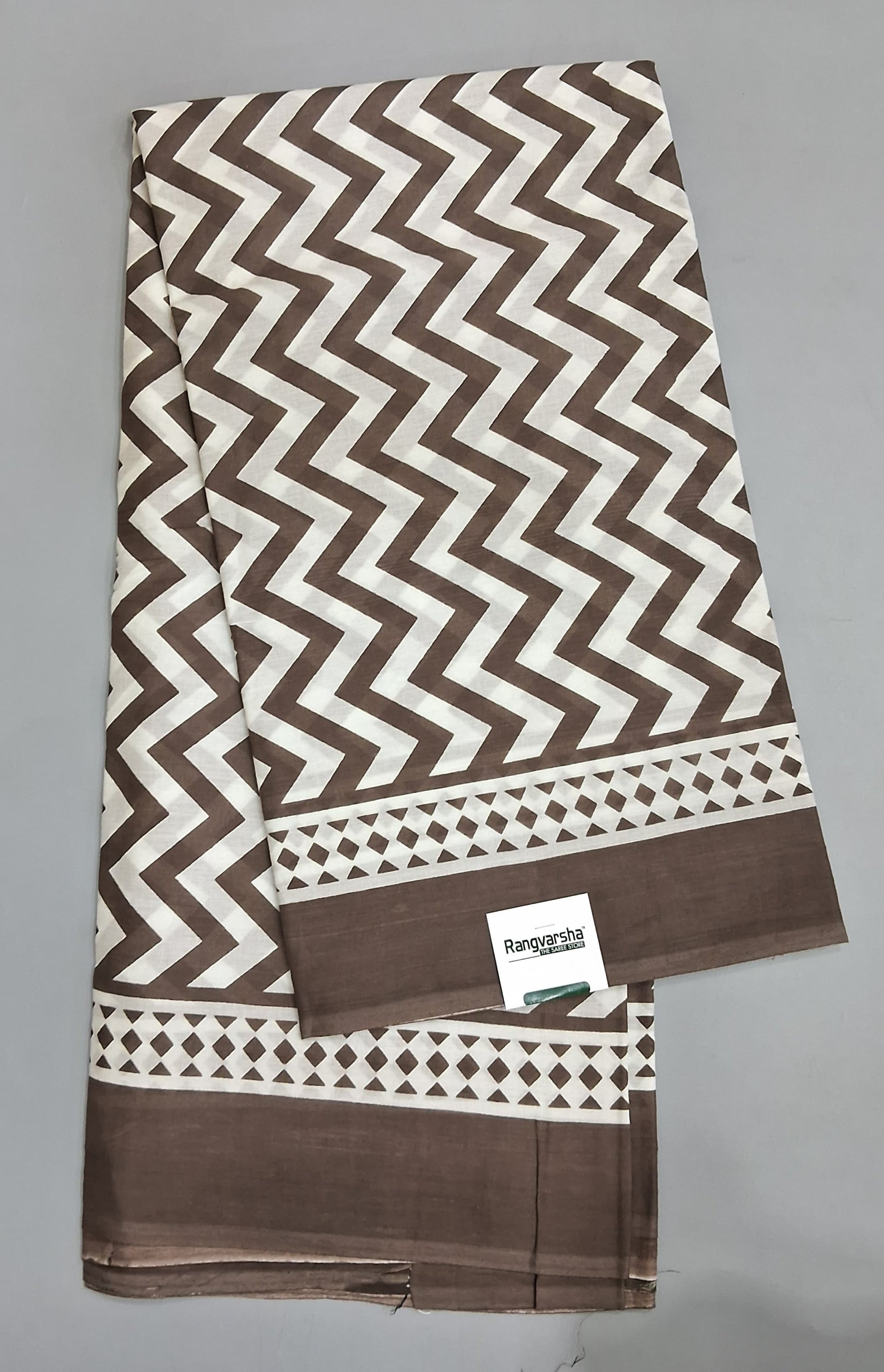 White Mulmul Cotton Saree 