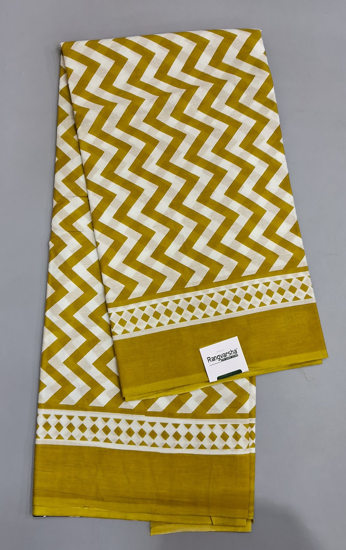 White Mulmul Cotton Saree 