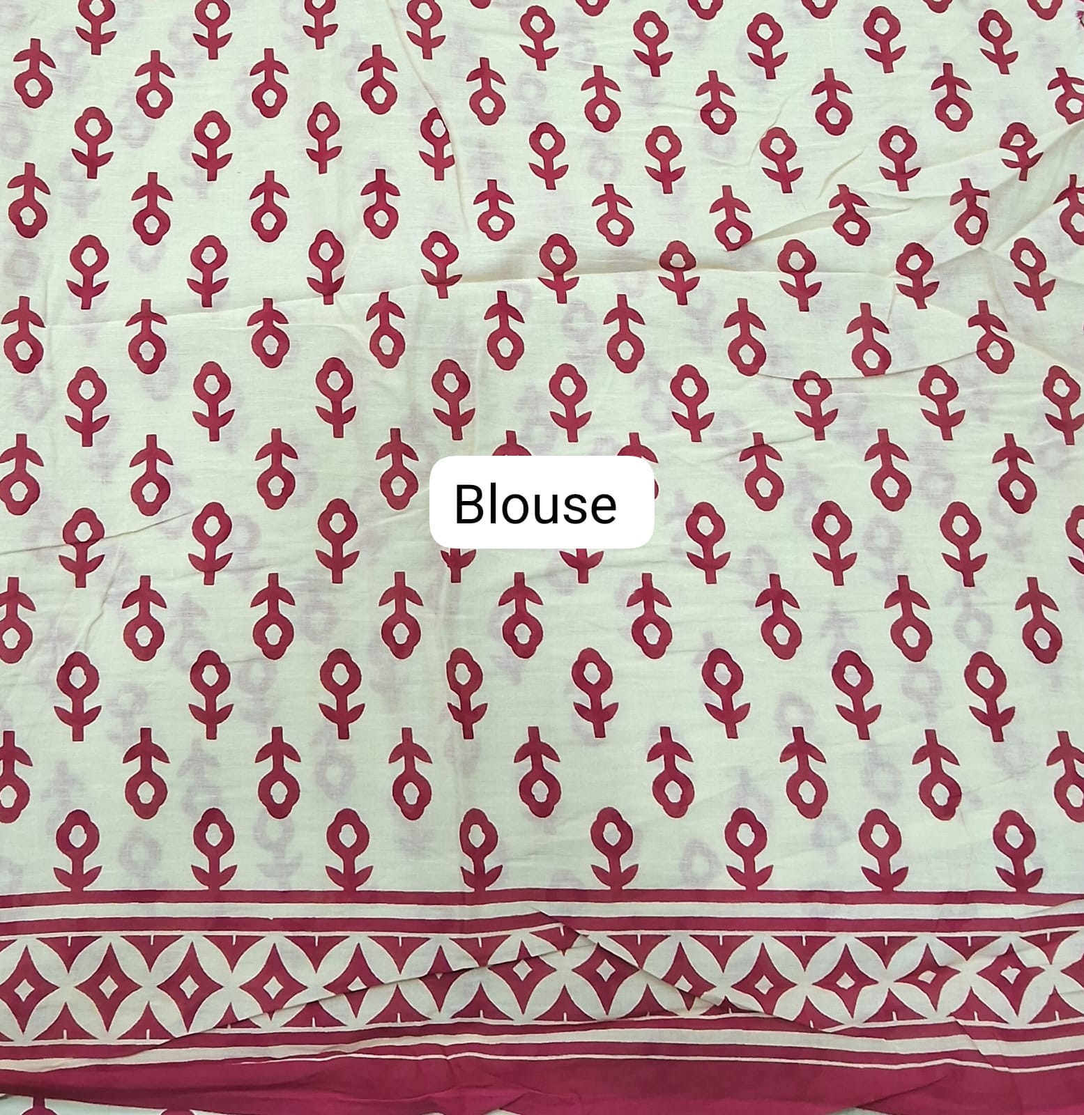 Sorbet Pink Mulmul Cotton Saree Blouse