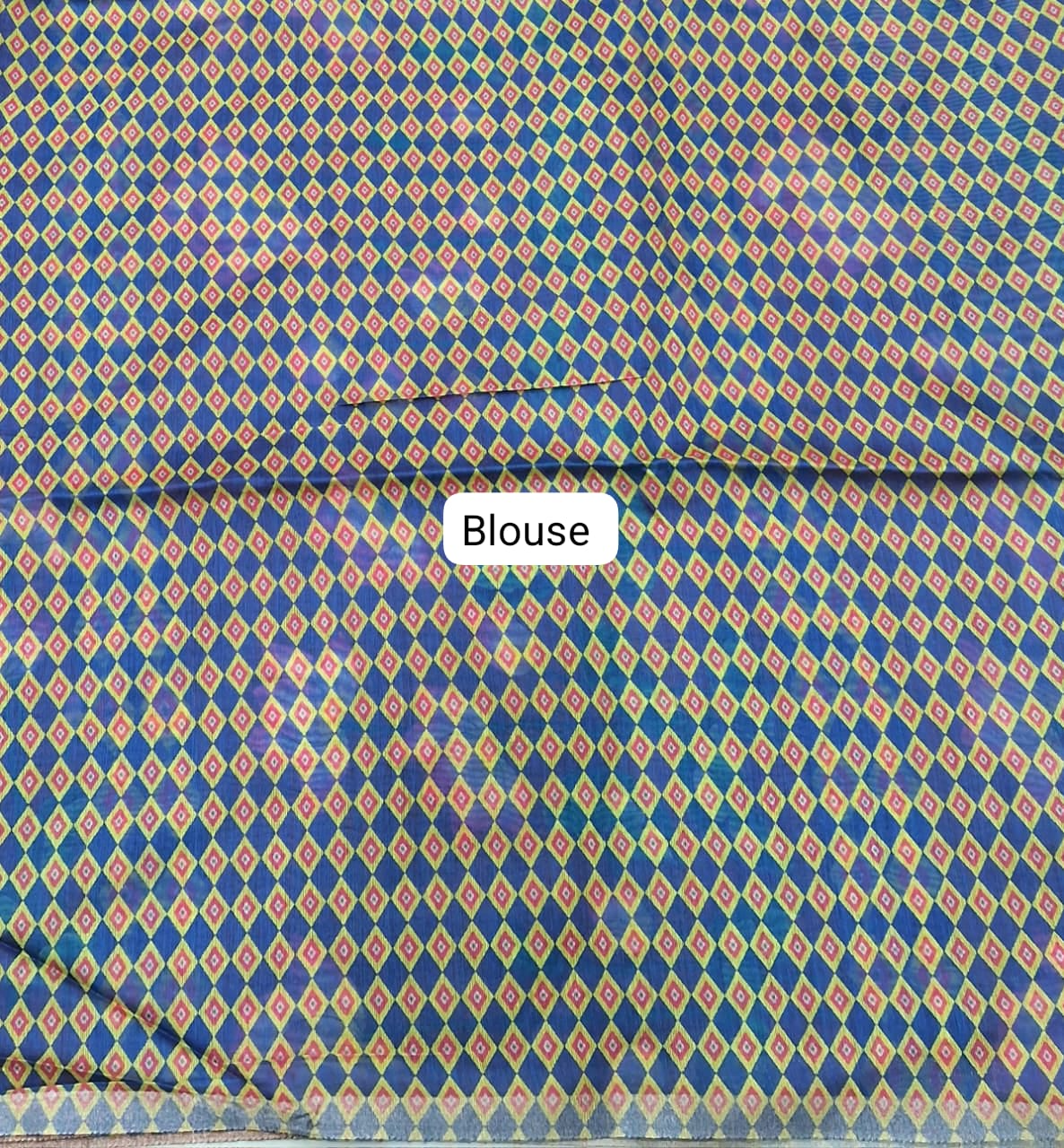 Brown Jute Saree blouse