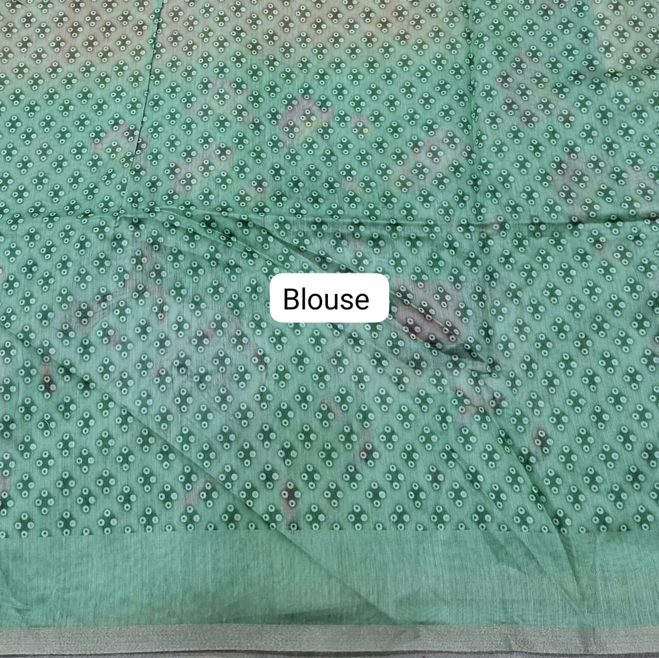 Yellow Jute Saree blouse