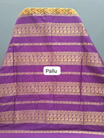 Charming Mustard yellow Kalyani Cotton Saree Pallu