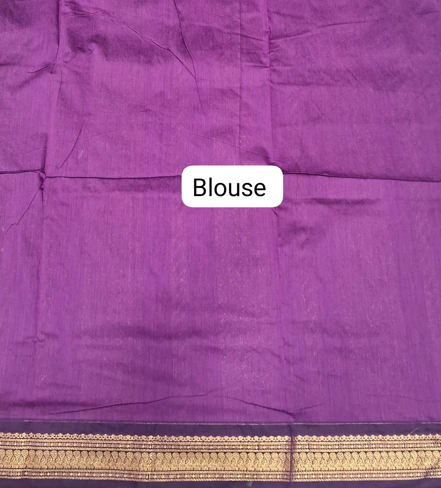 Parrot Green Kalyani Cotton Saree blouse