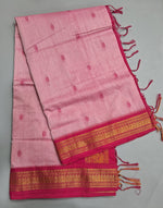 Baby Pink Kalyani Cotton Saree