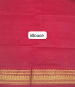 Peach Kalyani Cotton Saree blouse