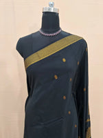 Premium Black Kalyani Cotton Saree 1