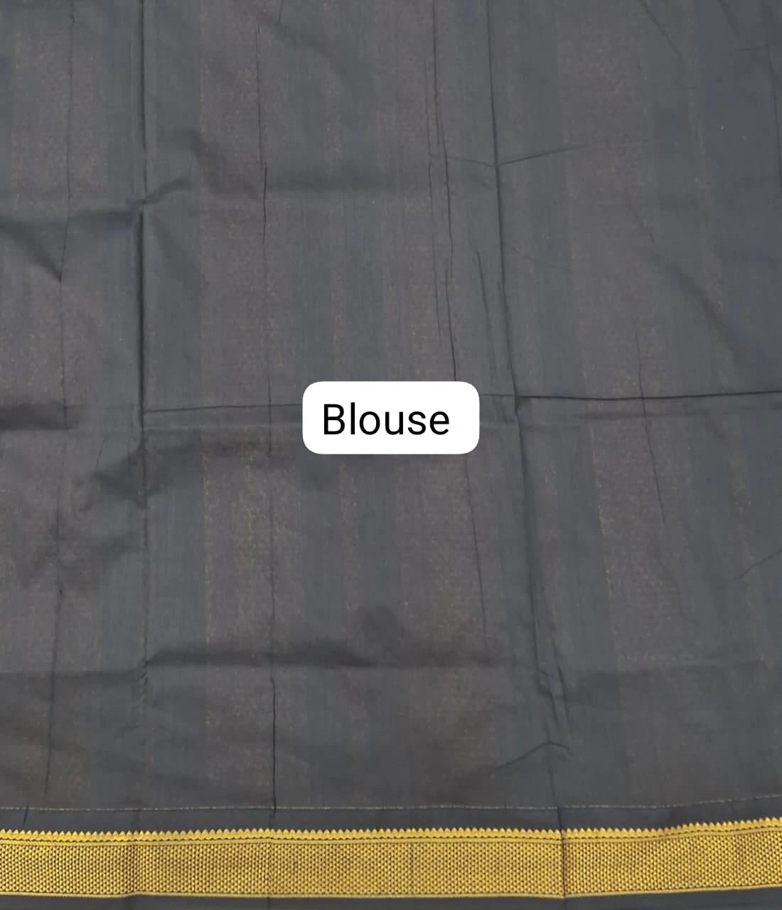 Premium Black Kalyani Cotton Saree blouse