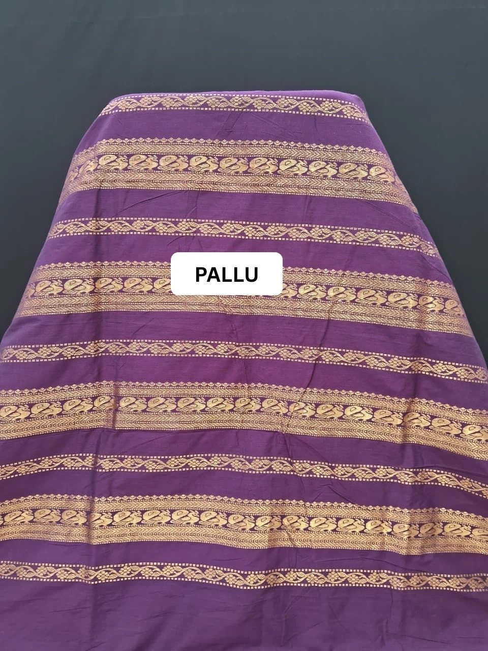 Elegant Wine Kalyani Cotton Saree pallu