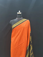 Dark Orange Kalyani Cotton Saree 