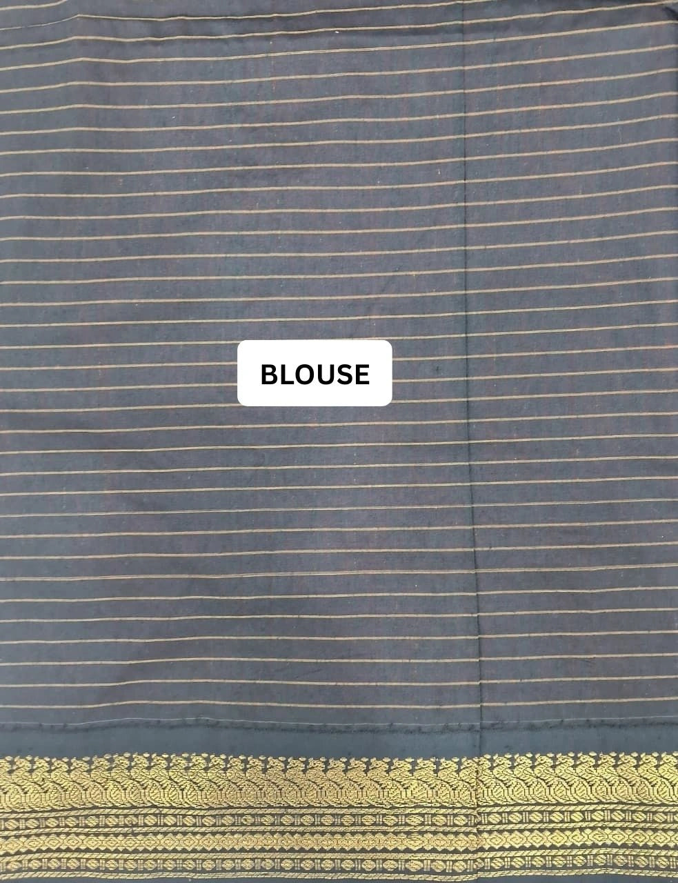 Dark Orange Kalyani Cotton Saree blouse