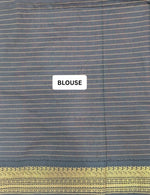 Dark Orange Kalyani Cotton Saree blouse