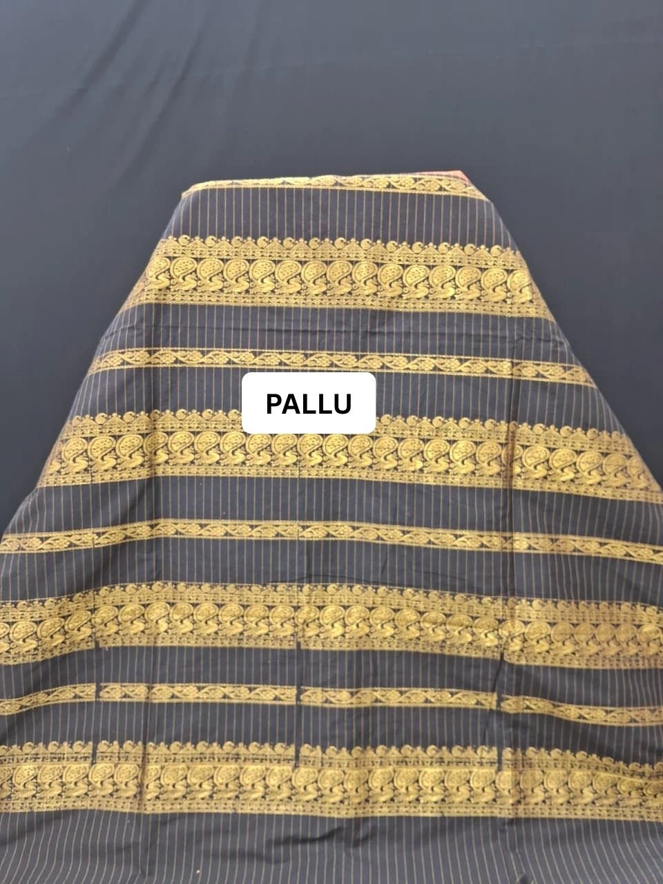 Dark Orange Kalyani Cotton Saree pallu