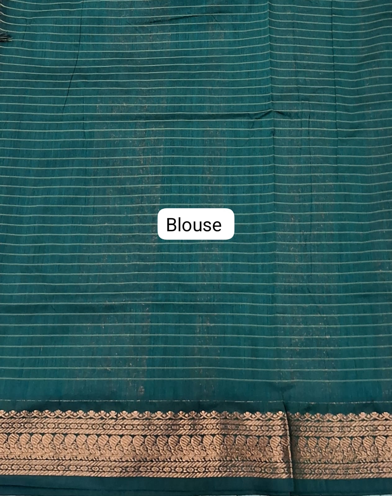 Dark Orange Kalyani Cotton Saree Blouse