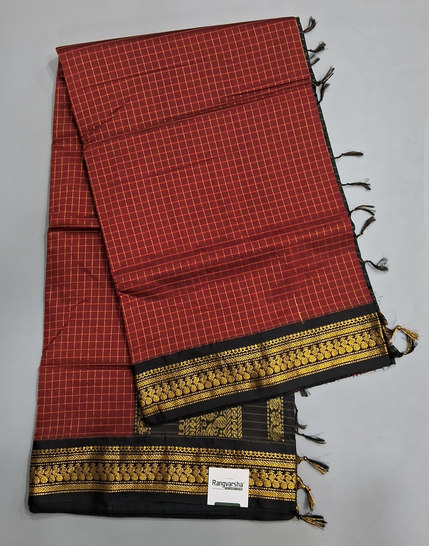 Maroon Kalyani Cotton Saree