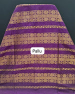 Wine Kalyani Cotton Saree pallu