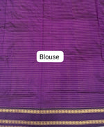Wine Kalyani Cotton Saree blouse