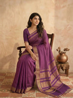 Wine Kalyani Cotton Saree