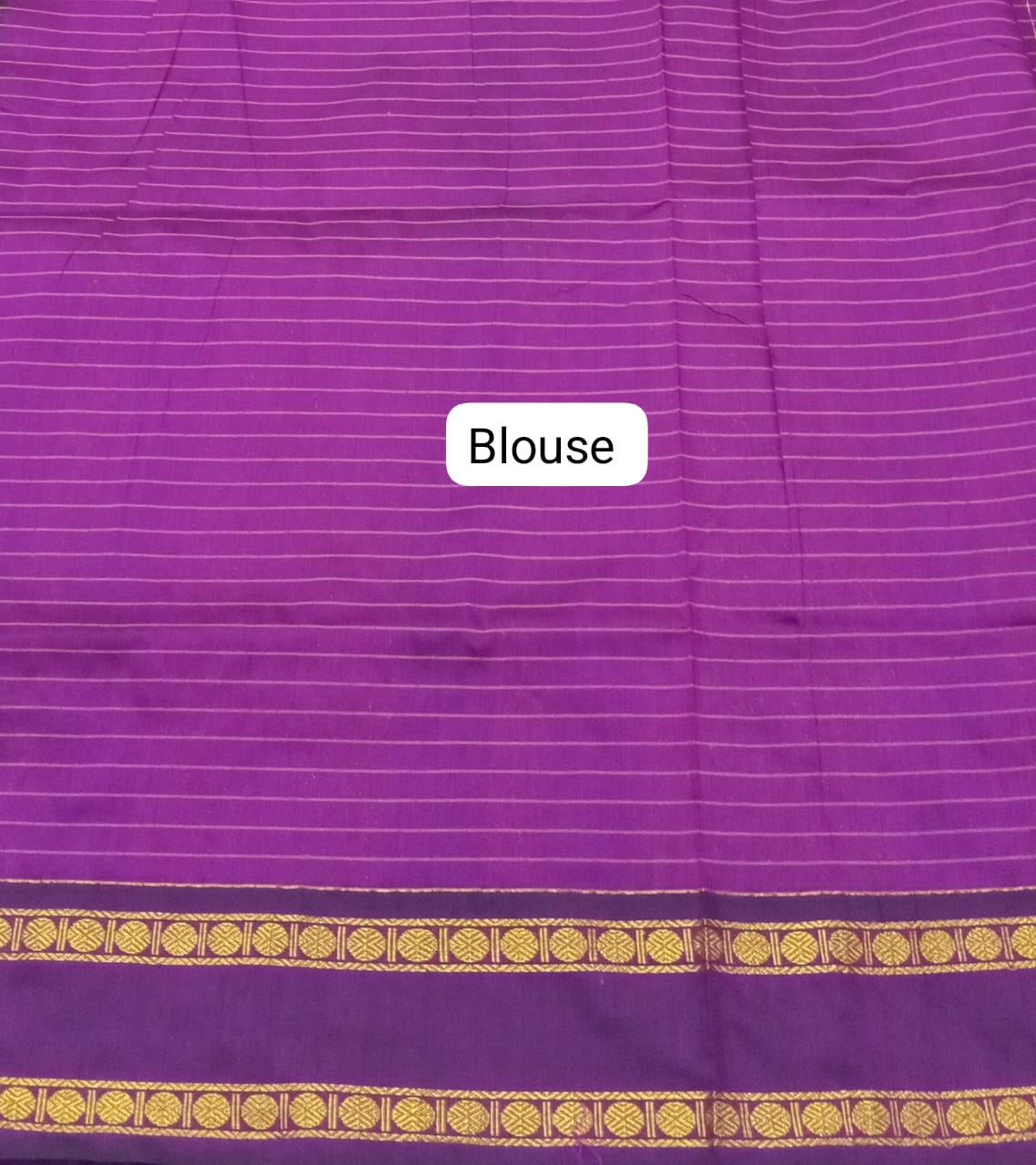 Wine Kalyani Cotton Saree blouse