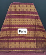 Brown Kalyani Cotton Saree pallu