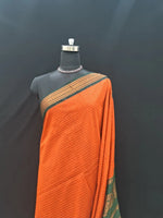 Elegant Orange Kalyani Cotton Saree 